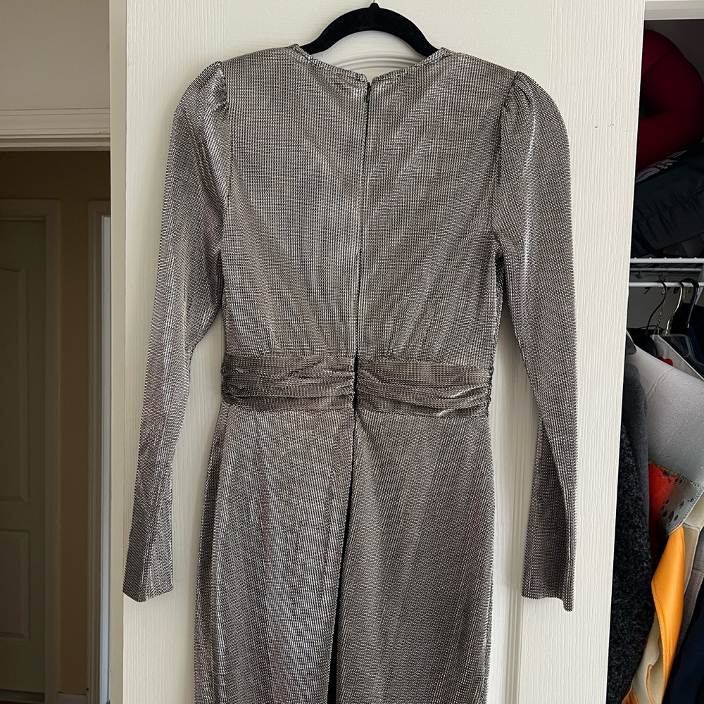 NWT BCBGeneration gold cocktail dress, SZ 4, polyester